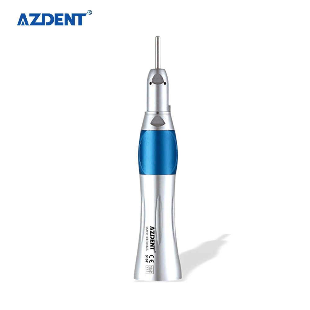 Azdent External Irrigation Low Speed Handpiece Kit with Straight/Contra Angle Handpiece 4 Holes Air Motor