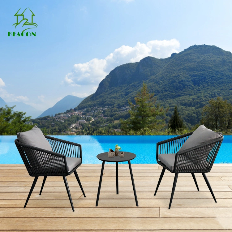Hotel Resort Villa Restaurant Outdoor Furniture Casual Rattan Patio Garden Bench Bistro Wicker Furniture