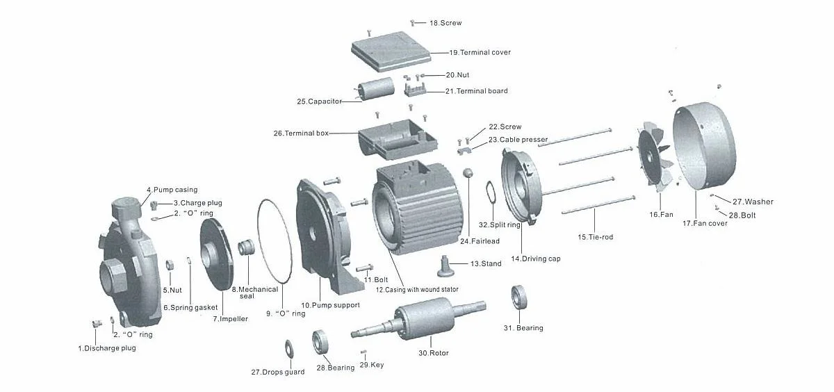 Elestar 6s OEM Fabricant de pompe à eau pour nous de la pompe hydraulique/UE/marché sud-américain