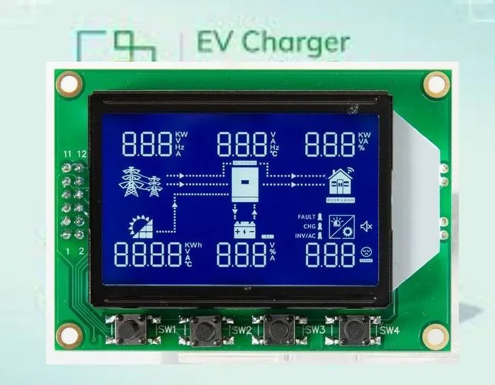 شاشة LCD مخصصة عالية السطوع طراز Htn COB لطاقة العاكس جاري الشحن