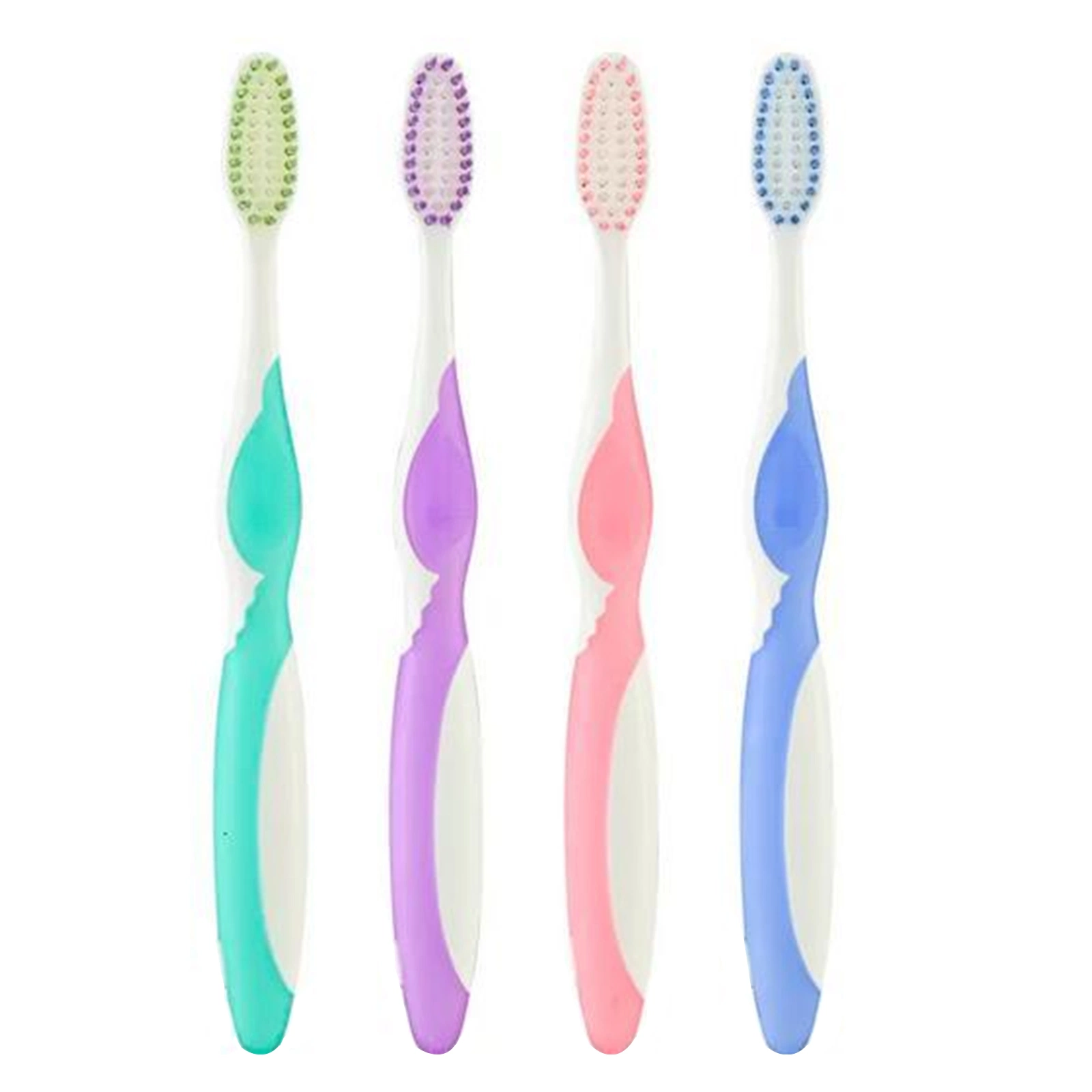 Cepillo dental de dientes de alta calidad de cerdas suaves para el hogar de plástico para adultos