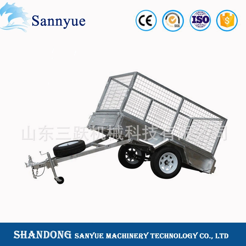 Hot Galvanized Cage Trailer Tractor Dump Truck Trailer