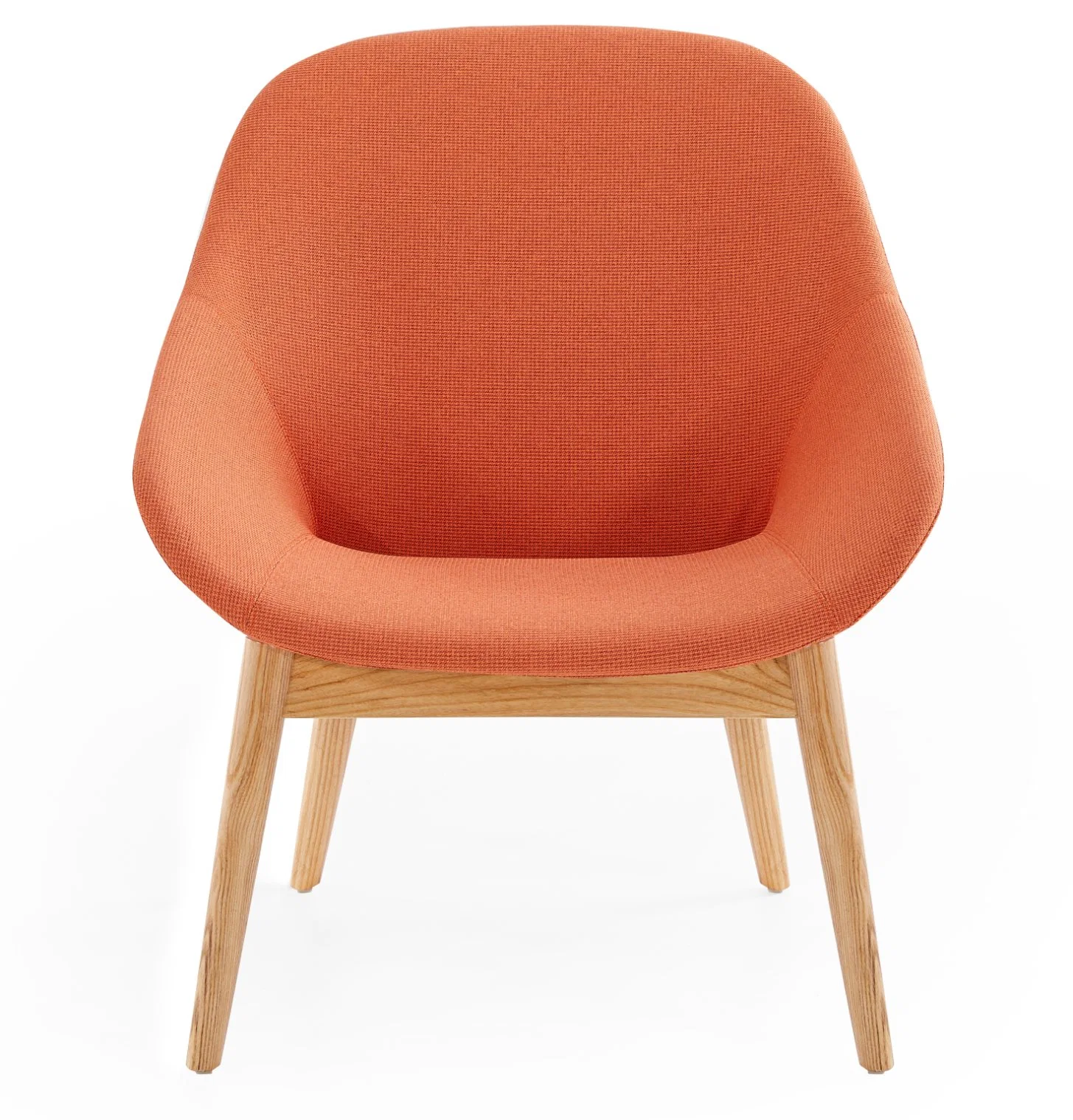 2020 Nuevo Diseño de tela de espuma moldeada silla de salón con madera Base