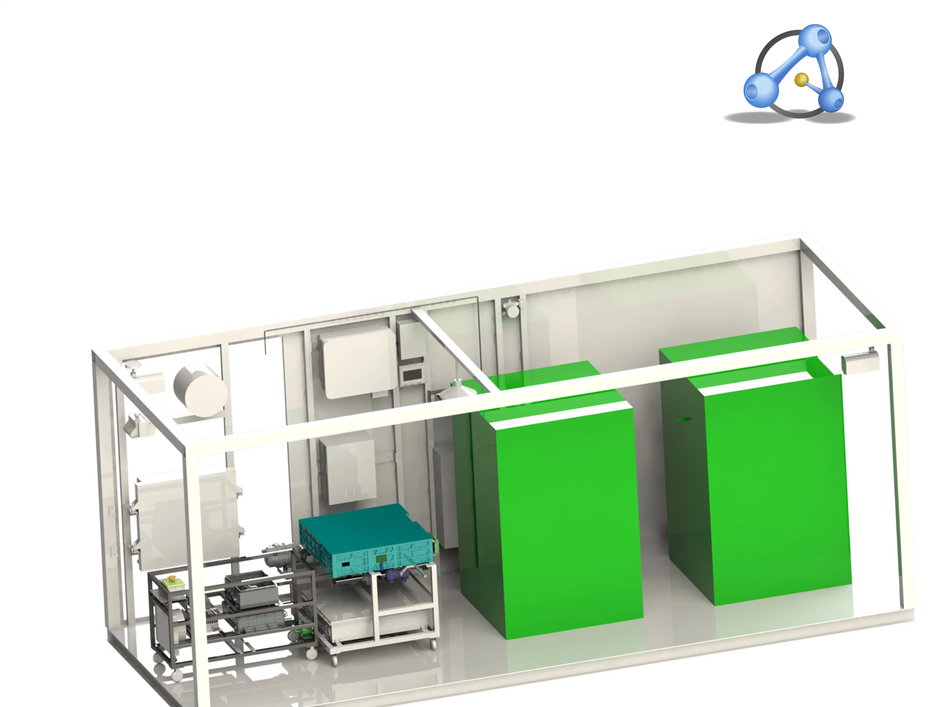 Distributed Power Station 100kw Fuel Cell Power Generation System