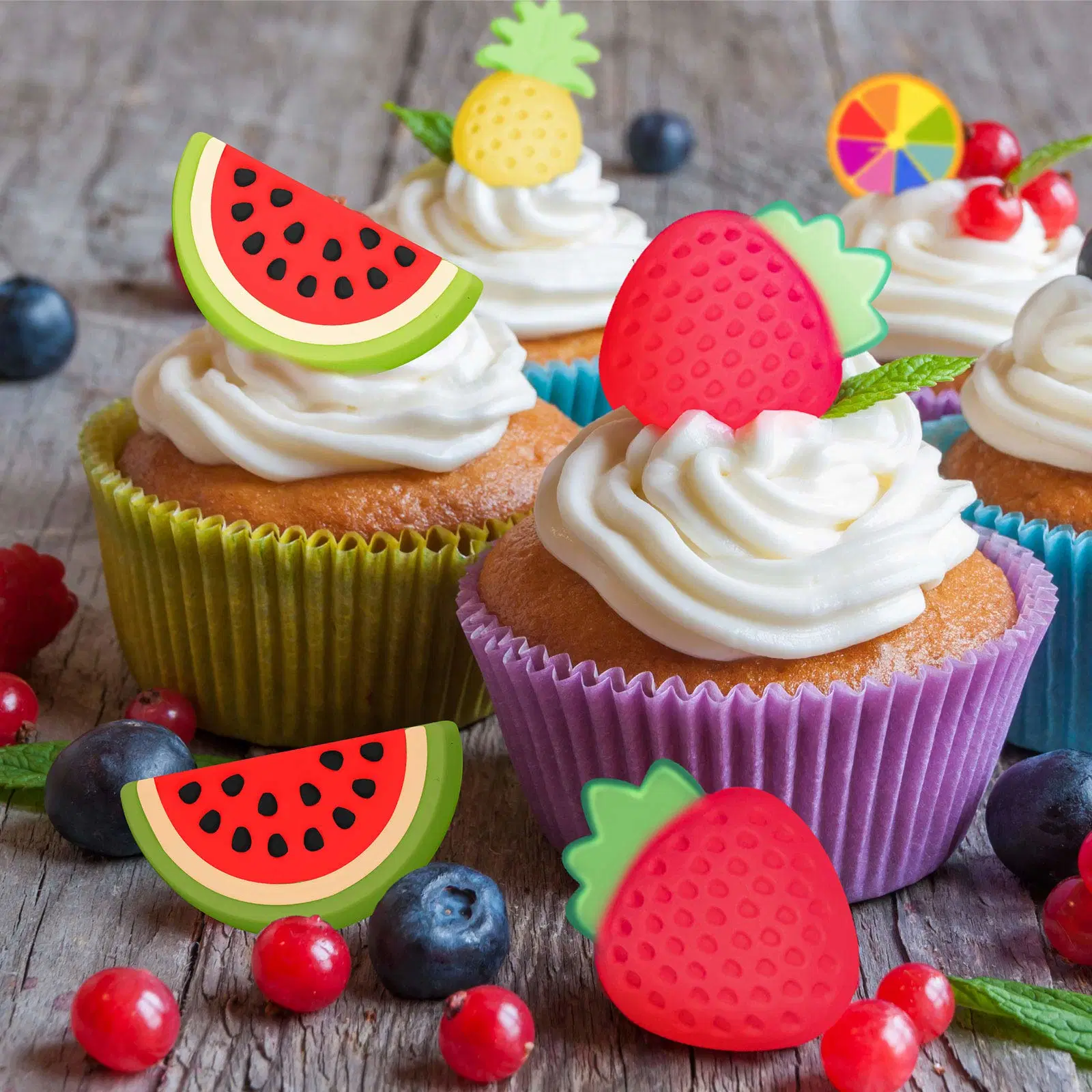 Fruit ananas pastèque fraise gelée de glace savon fondant Décoration de gâteau Moule en silicone