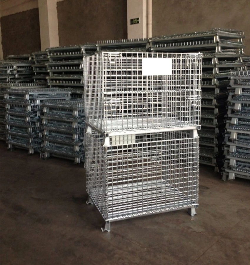 Welded Euro Metal Wire Mesh Container Used for Storage