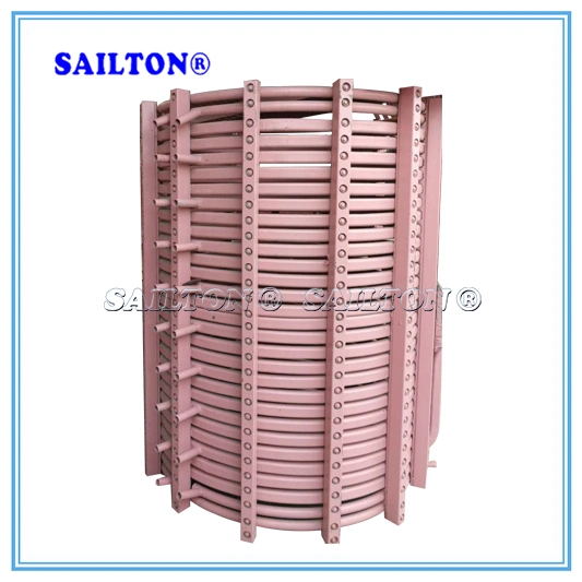 750kw 50Hz Induction Furnace Aluminum Copper Tube Shell Coil