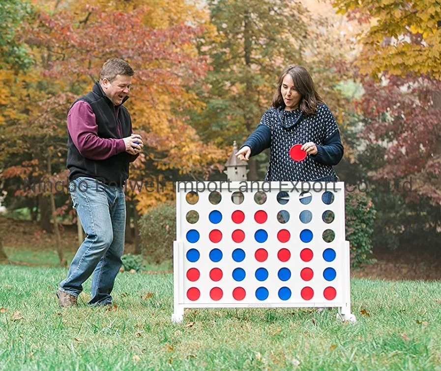 High quality/High cost performance  Four in a Row Wood Game for All Ages with Color Box