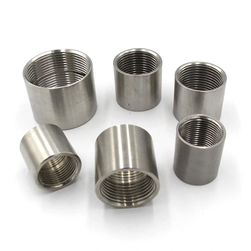 Hot Sell Stainless Steel 304 316 Pipe Nipple Thread NPT Bsp Coupling for Water Oil Gas