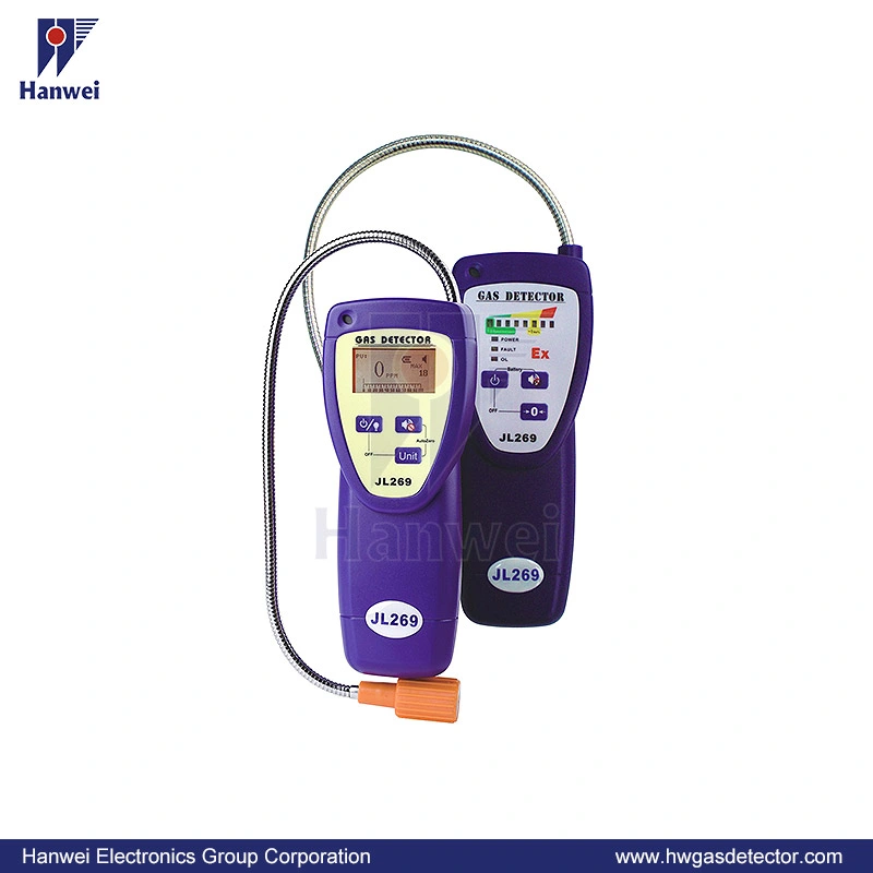 Semi-Conductor dispositivo sensor detector de fugas de gas de hidrógeno con batería recargable operado