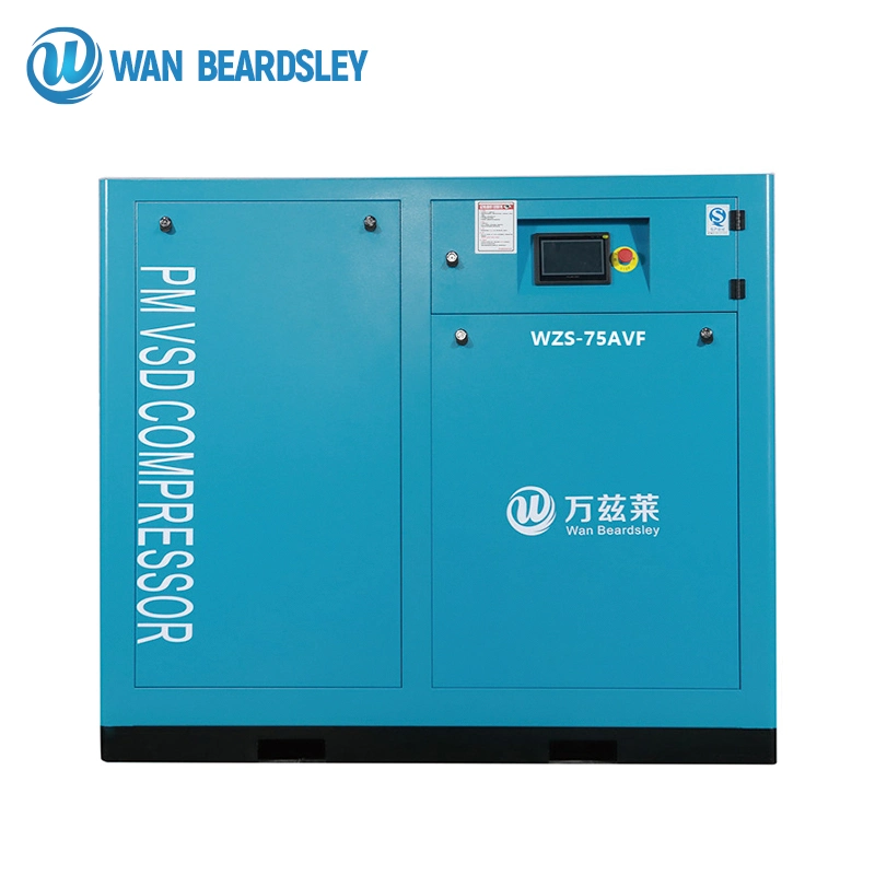 Static Power Saving 55 Kw Screw Air Compressor Permanent Magnetic Frequency Conversion Machine