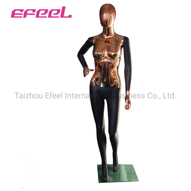 Wholesale/Supplier Fashion Rose Gold Chrome Female Mannequin for Window Show