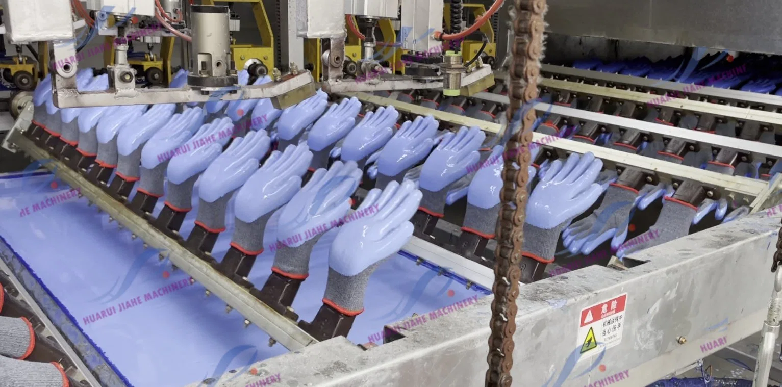 Latex Guantes de nitrilo pegamento, máquina de recubrimiento de nitrilo guante de látex de protección de la mano de obra de inmersión de la Máquina completamente automática de guante de CNC de equipos de inmersión