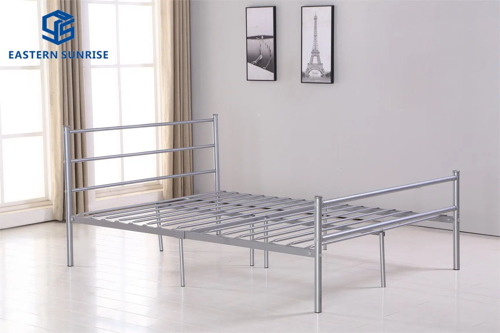 Modern Bed Metal Steel Single Double Bed Home Bedroom Furniture