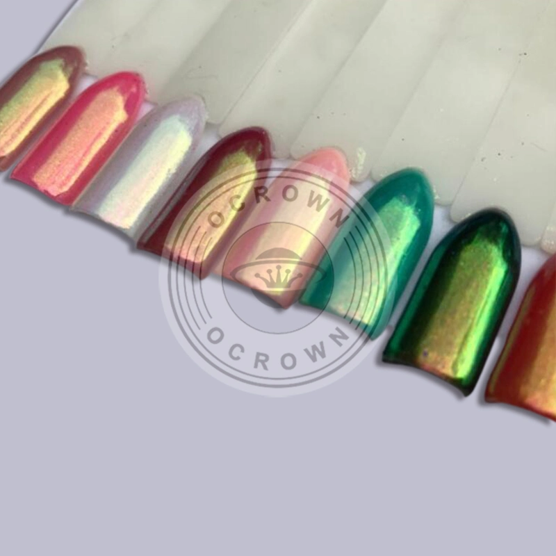 Chameleon Aurora Espejo Rainbow Unicorn pigmento de cromo para Nail Art