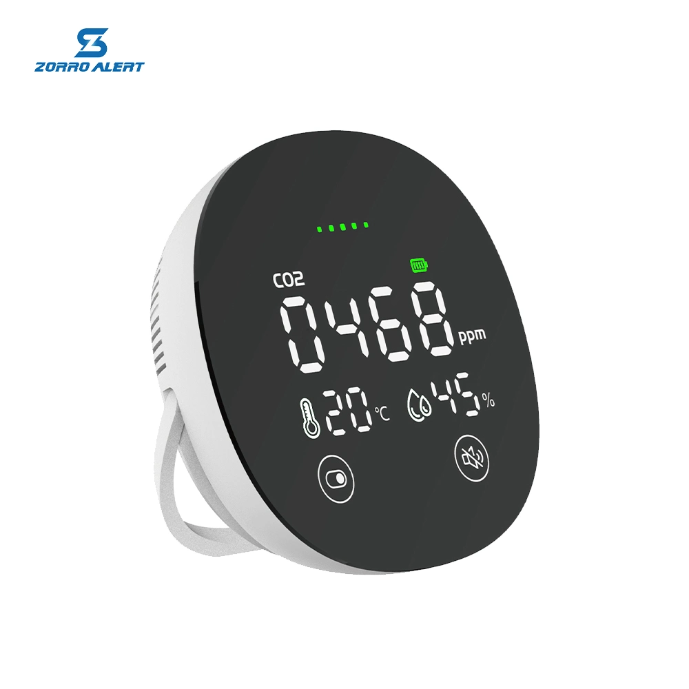 Air Quality Monitor Temperature and Relative Humidity CO2 Carbon Dioxide Alarm