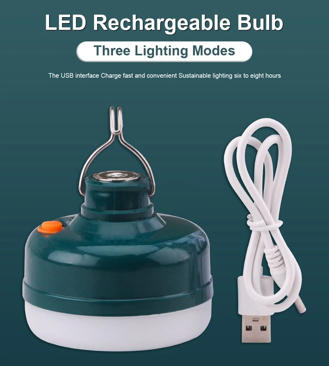 12W 24W 36W Ampoule LED Rechargeable Lumière d'urgence à aimant de succion