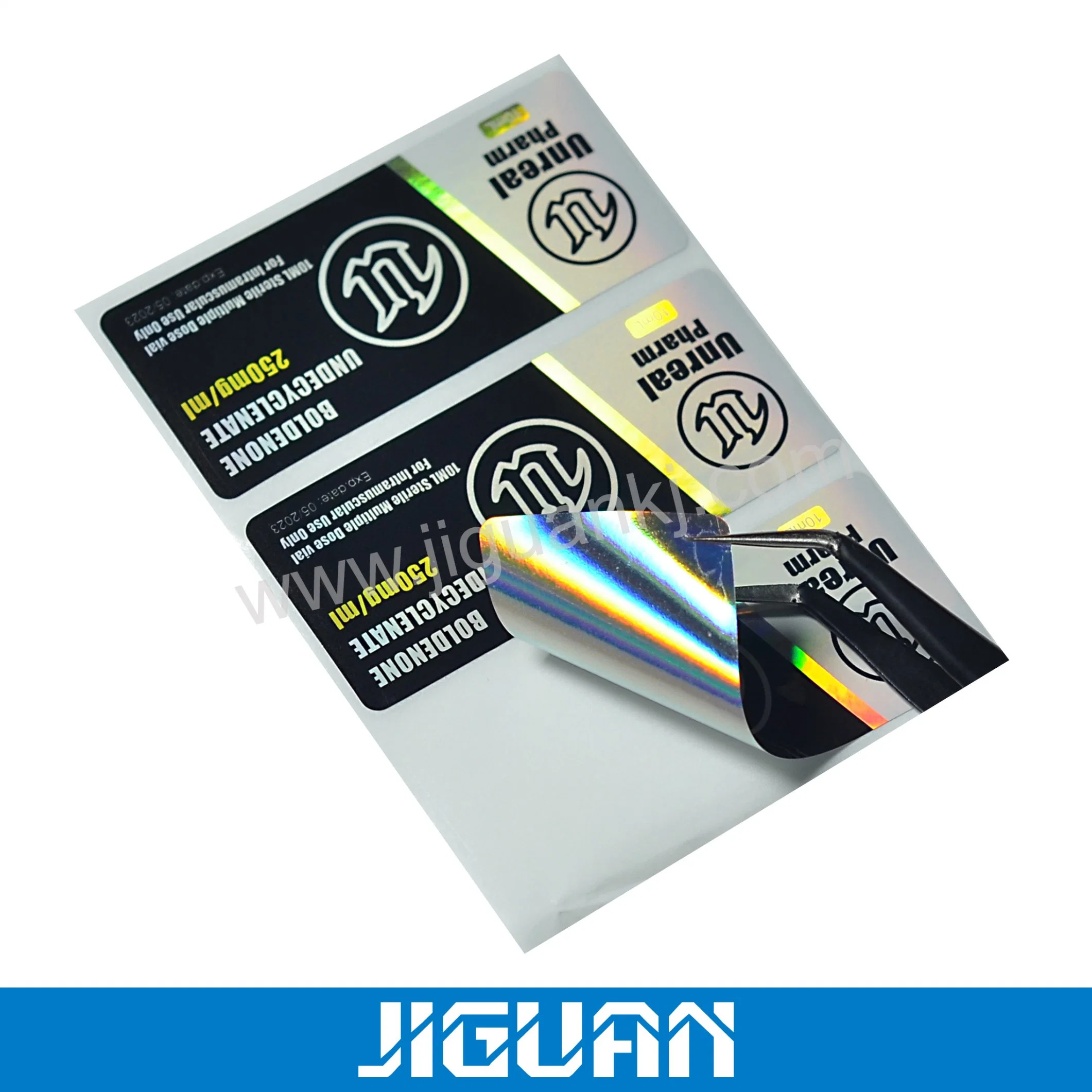 Factory Direct Supply Barcode 2ml 10ml Hologram Vial Label Sticker