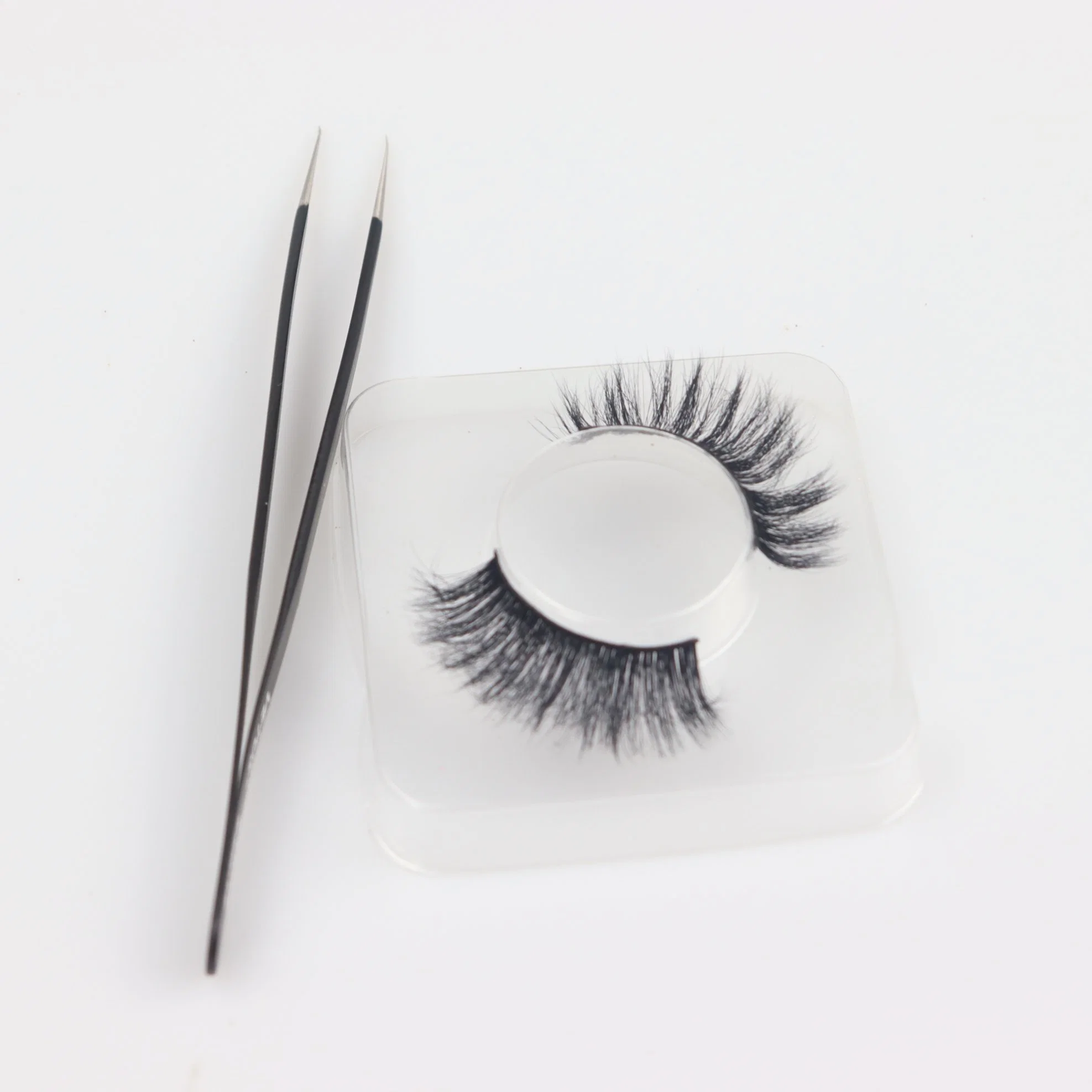 Wholesale/Supplier Faux Mink Eyelash Extension Fluffy Faux Mink Lashes Natural Look Asian False Eyelash with Custom Box