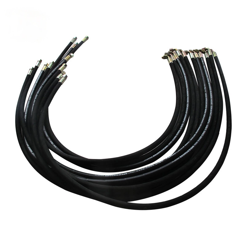 High quality/High cost performance  Cloth Surface Steel Wire High Pressure Rubber Hydraulic Hose DIN 4sh 4sp