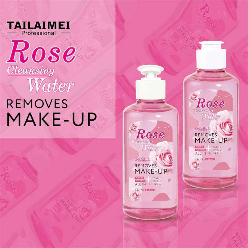 Etiqueta Privada Personalizada Tlm Makeup Rose OEM de água de limpeza compõem líquido removedor de maquiagem facial hidratante remoção da água