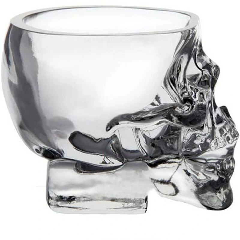 Skull Design Glass Cup Ceative Whisky and Liquor Mug