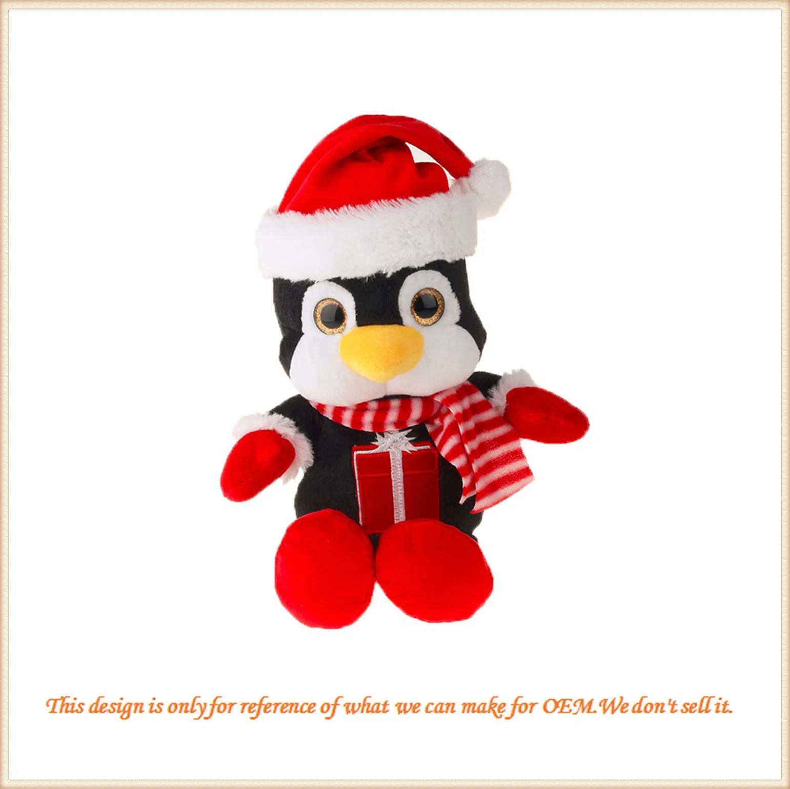 Professional Custom Christmas Cute Plush Gift Soft Stuffed Toy
