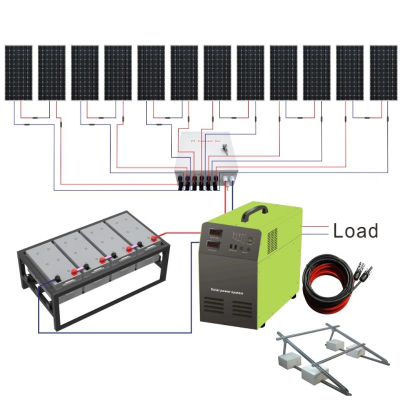 1kw 5 Kw off Grid Hybrid Home PV Inverter Battery Bank Product Energy Solar Panel Solar Power System