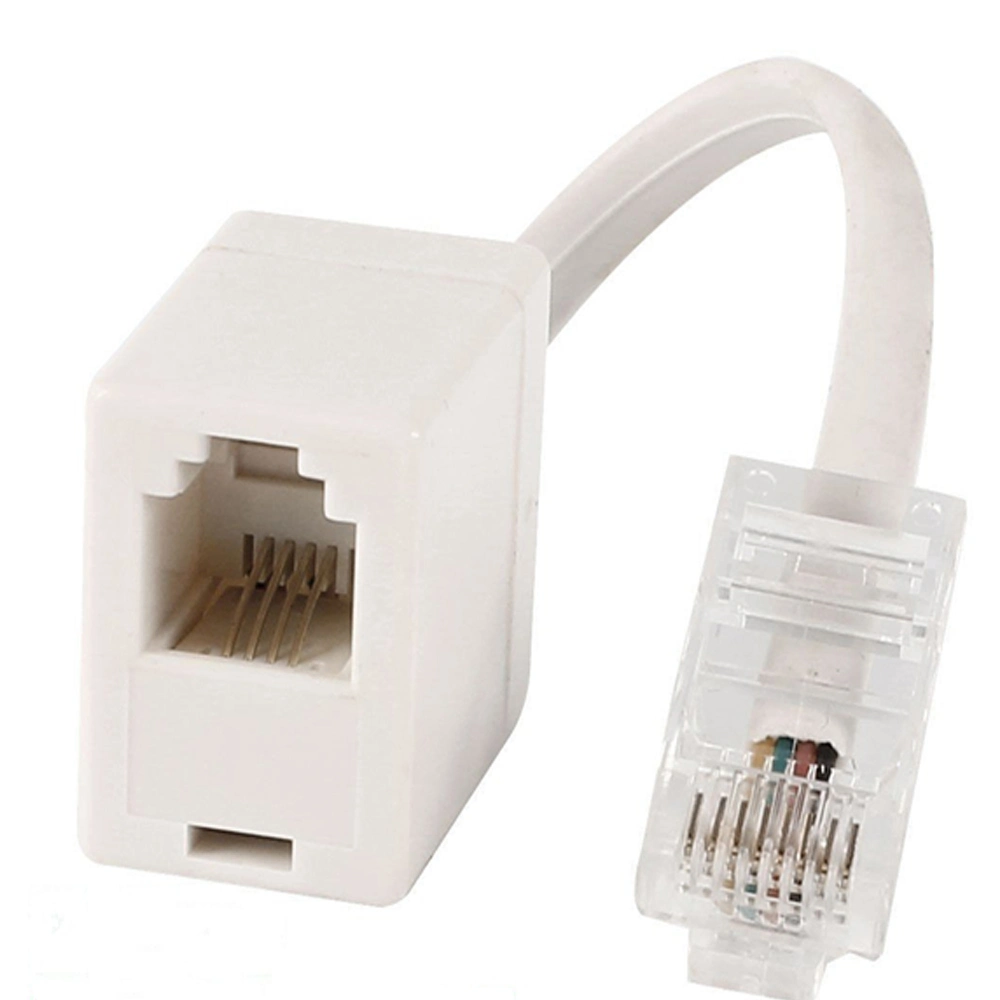 RJ45 8p8c macho a conector RJ11 hembra 6p4c Teléfono Adaptador Ethernet RJ45 Macho a hembra RJ11 Cable divisor adaptador