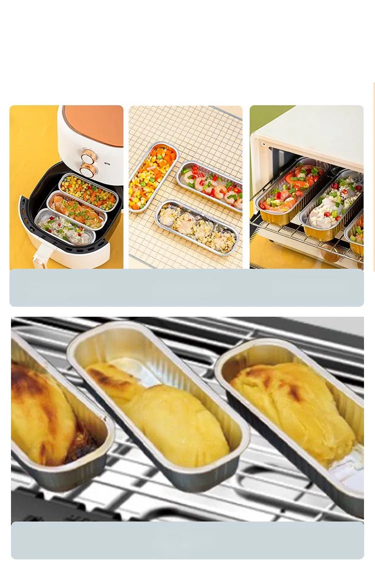 Disposable Hotel and Restaurant Aluminum Foil Container for Baking with Foil Sealed Lids