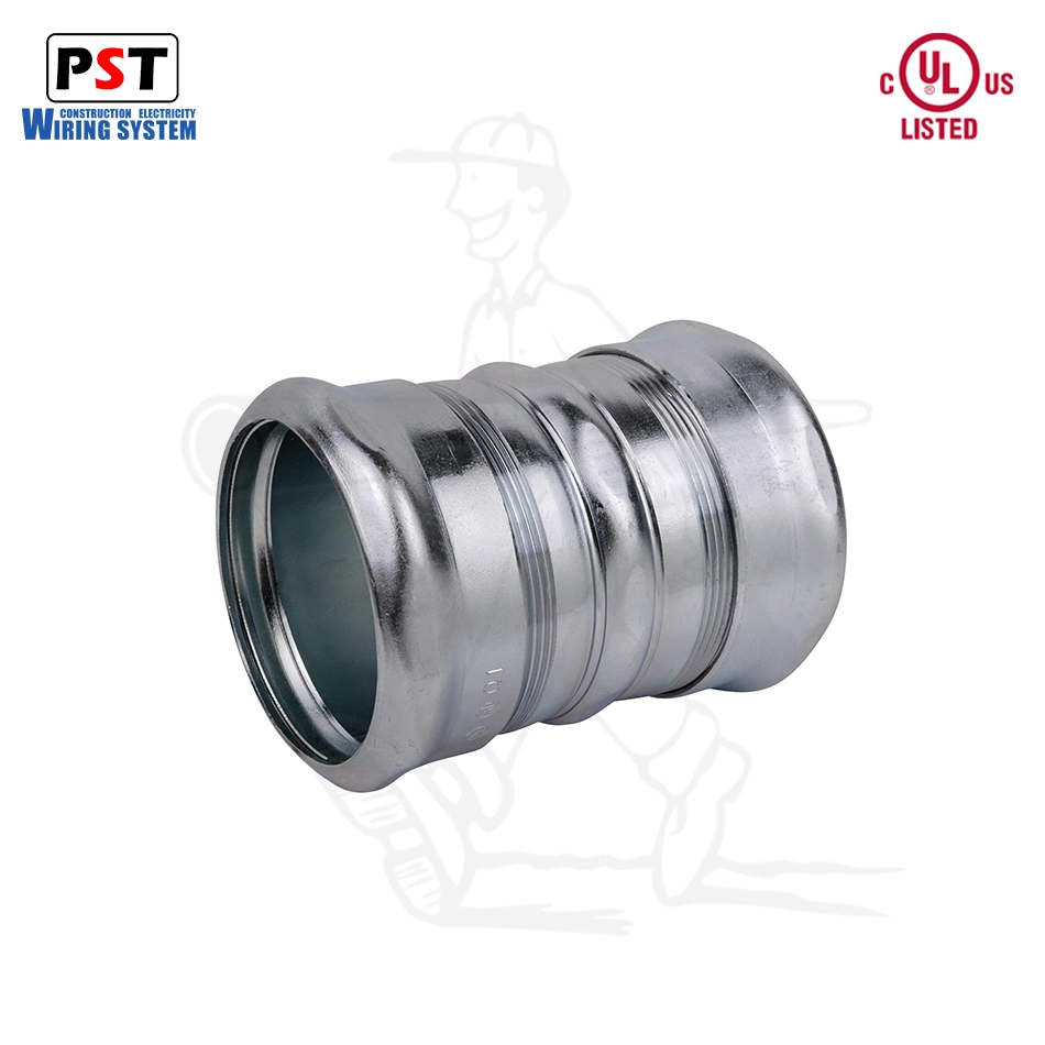 Galvanized UL Approval EMT Steel Pipe Fitting Compression Coupling