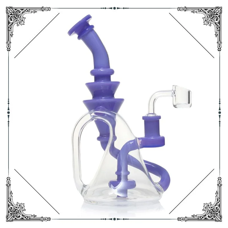 Phoenix Wholesale 8 pouces petit fumage tête de pipe d'eau verre Barboteur verre Recyler huile DAB Rig avec Quartz de 14 mm Usine