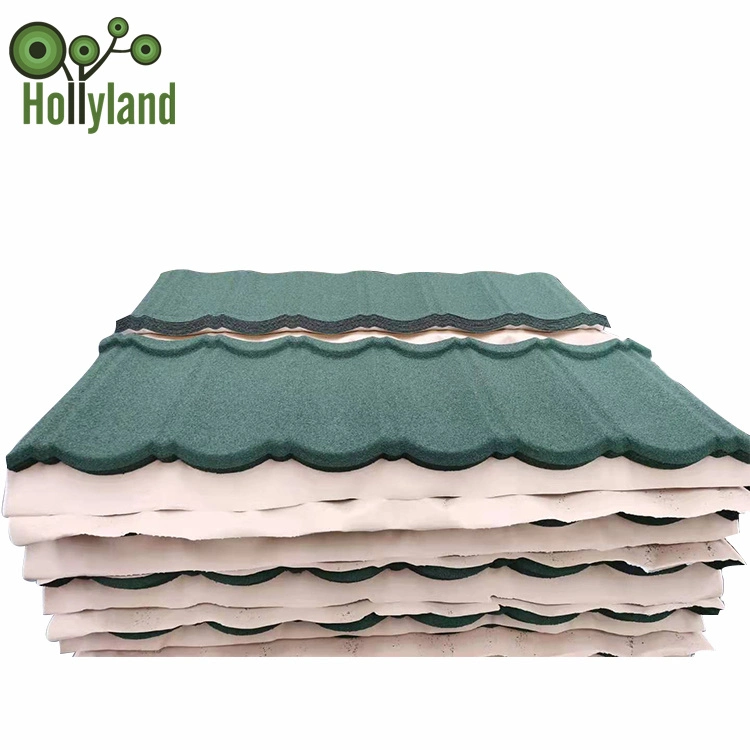 Villa Roof Top/Hotel Colorful Stone Coated Steel Roofing Tile