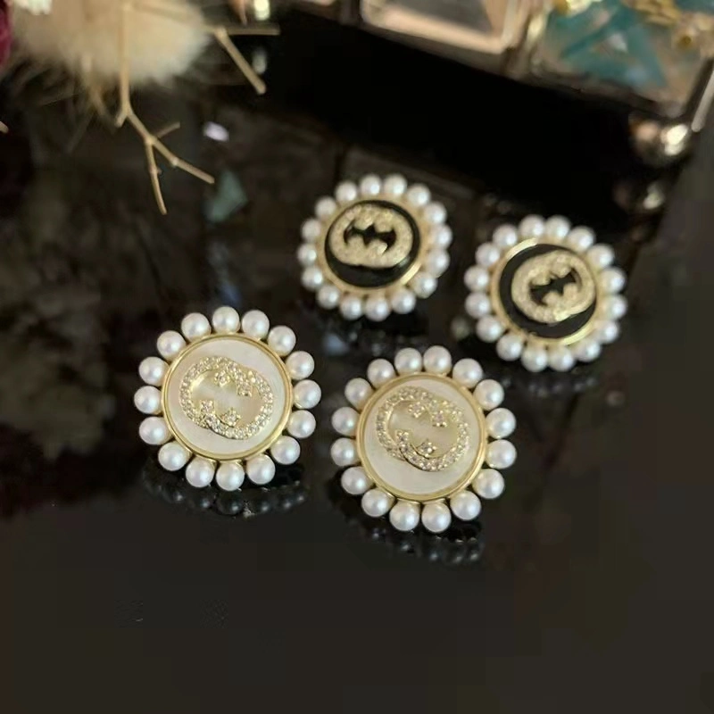 Luxury Design Jewelry Popular Pearl Brands Double Cc Gg CD Fashion Designer Earring