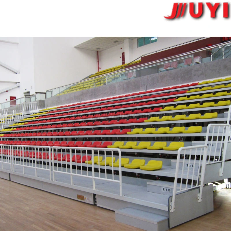 Jy-706 populaire Mobile en acier inoxydable de Soccer tip-up VIP télescopique Bleacher sièges en plastique rétractable