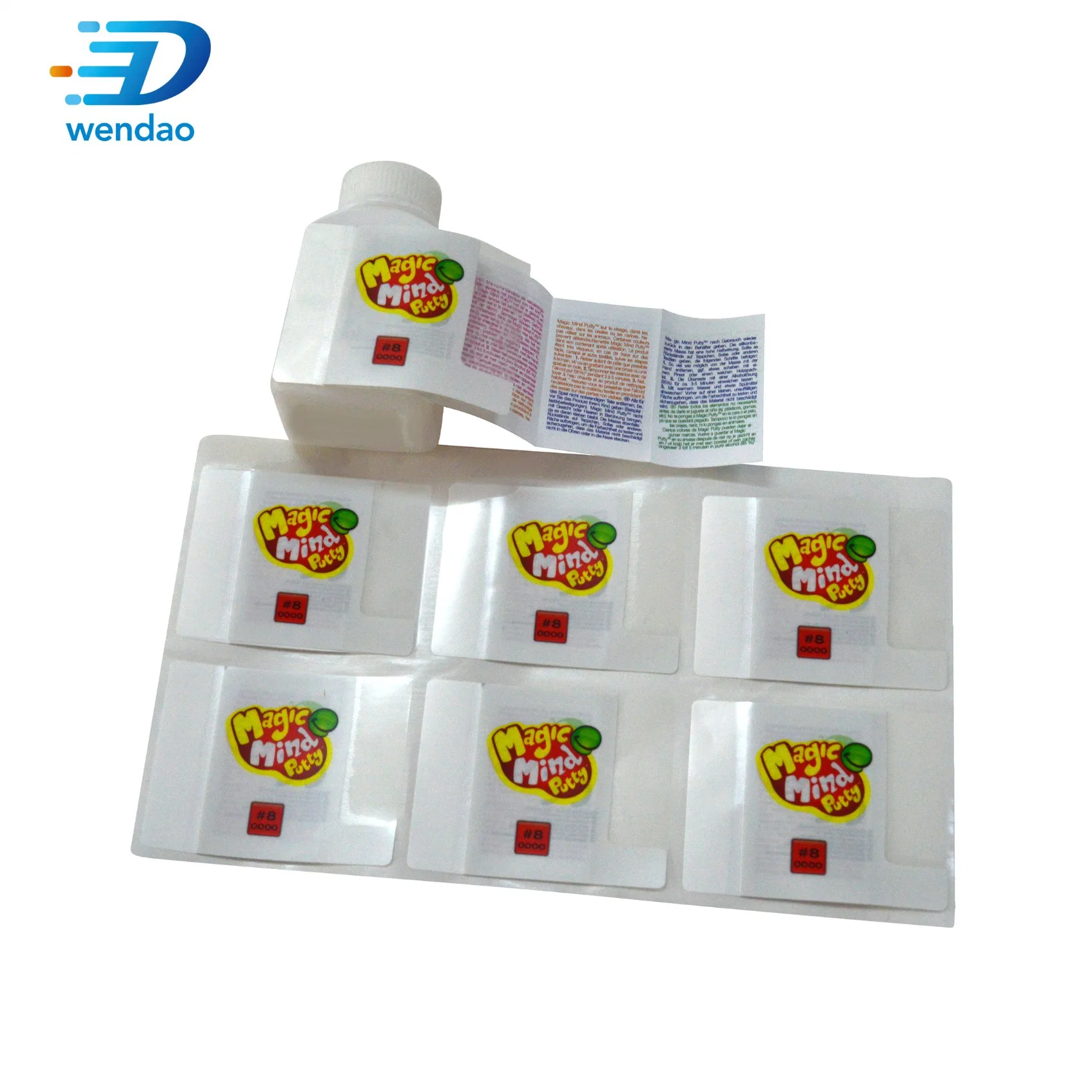 Customized Medical Brochure Label Waterproof Multi-Layer Self-Adhesive Packaging Label