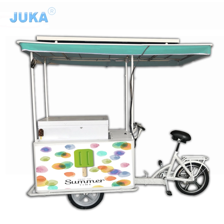 High quality/High cost performance  Proper Price Ice Cream Bicycle with 158 Liters Freezer Outdoor Electric Tricycles