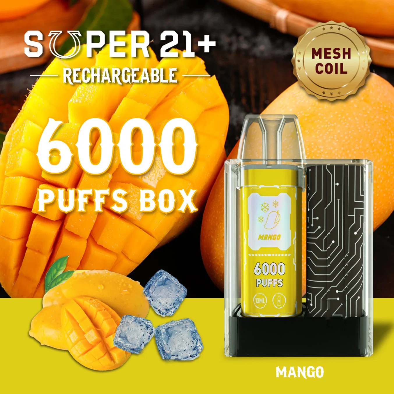 Mayorista/Proveedor de bolitas de 6000 I Vape Yecoo Vape dispositivo pod