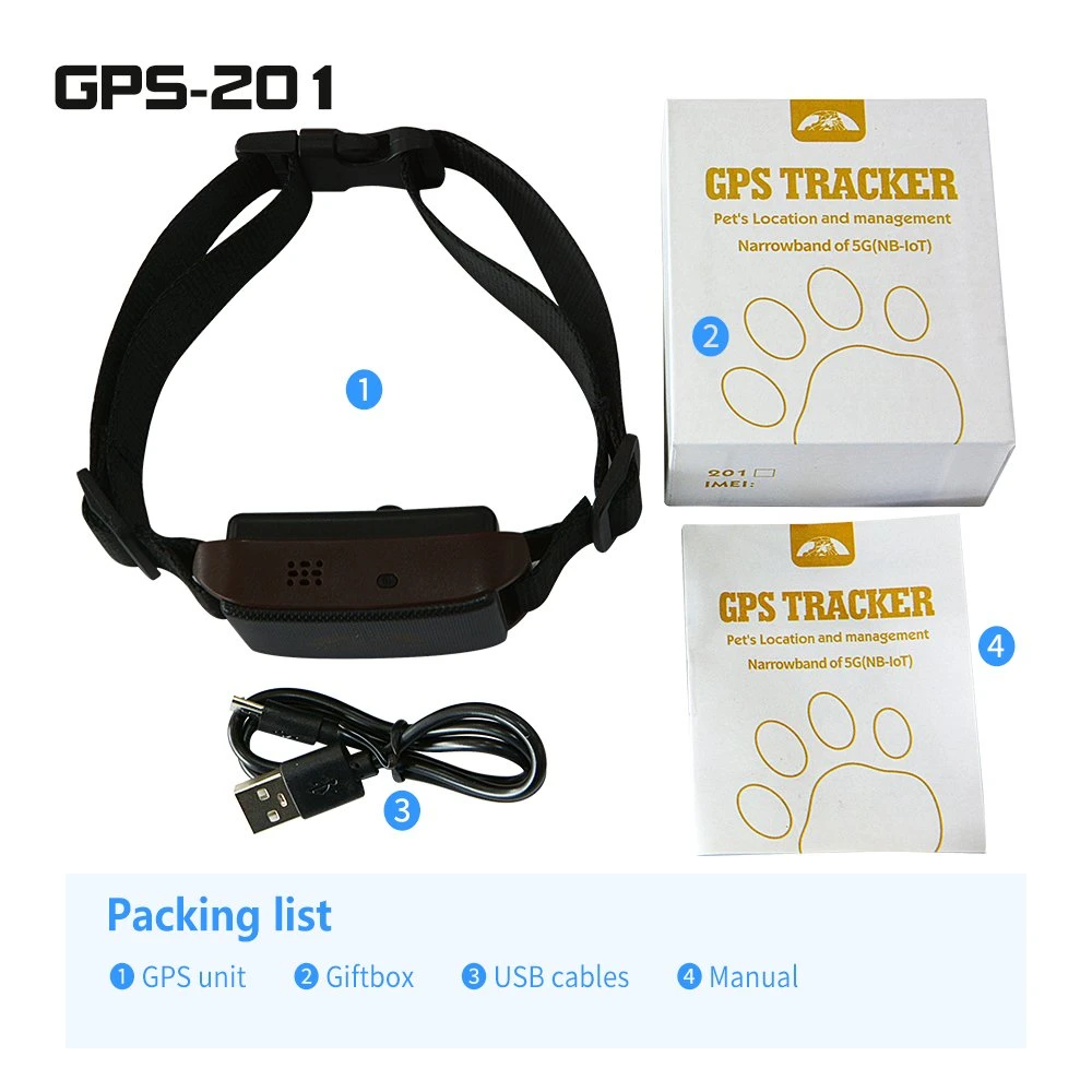 Suivi GPS de collier de suivi d'animaux pour chien Coban 201 Mini Produits de comportement anti-perte d'entraînement d'animal de compagnie GPS Tracker