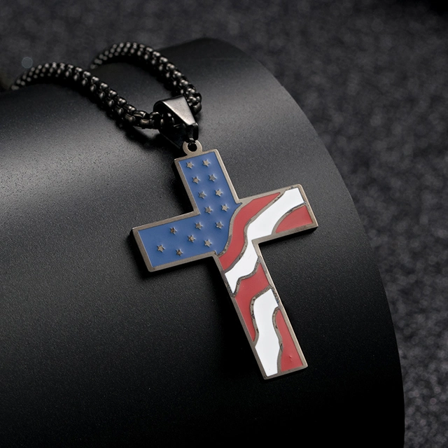 European and American Titanium Steel Cross Christian Gifts Jewelry for Np-F-Dz176