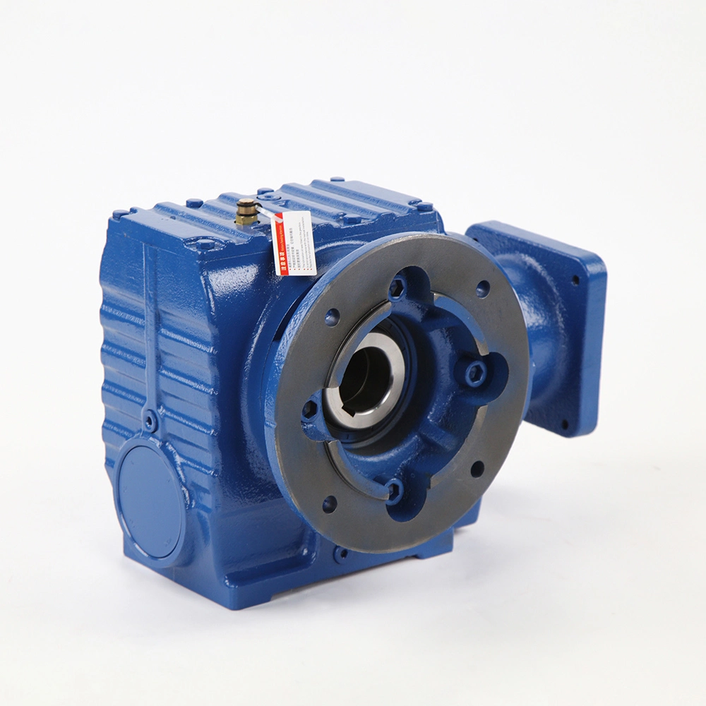 Helical Worm Gearbox Coupled with Servo Motor Flange Output Torque 1970nm