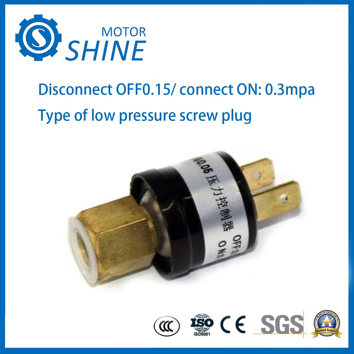 Single Cut Single Thrower Auto-Reset Pressure Control Air Pressure Switch