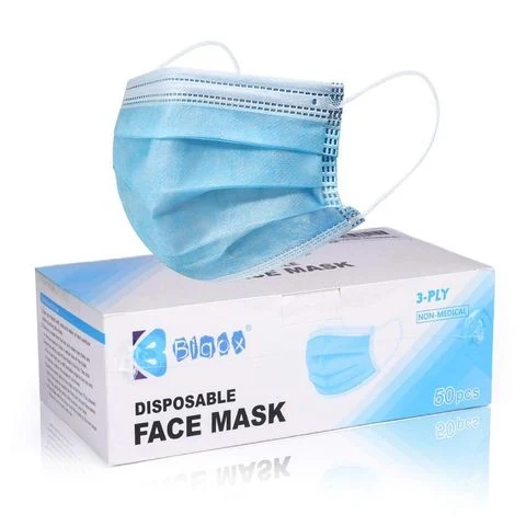 Wholesale/Supplier Custom Logo 3 Layer Medical Face Mask Printed Disposable 3 Ply Surgical Facemask