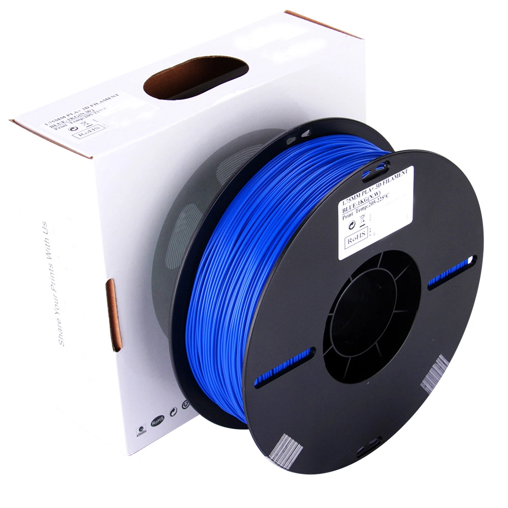 Eco-Friendly Environment Fdm 3D Filament PLA+ 1.75mm of Multi Color and Dimensional Accuracy +-0.05mm for Fdm 3D Printing Machine