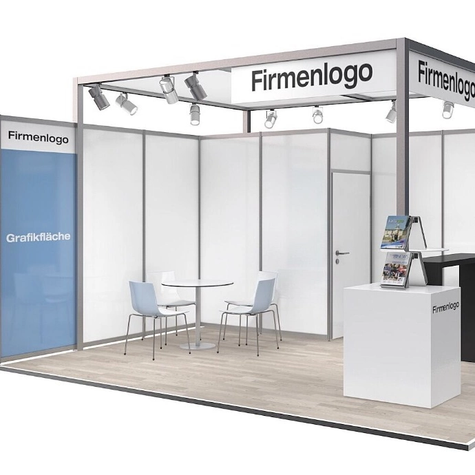 Verbundwerkstoff Octanorm System Aluminium S Messestand für Handel Austellungsstand Anzeigen