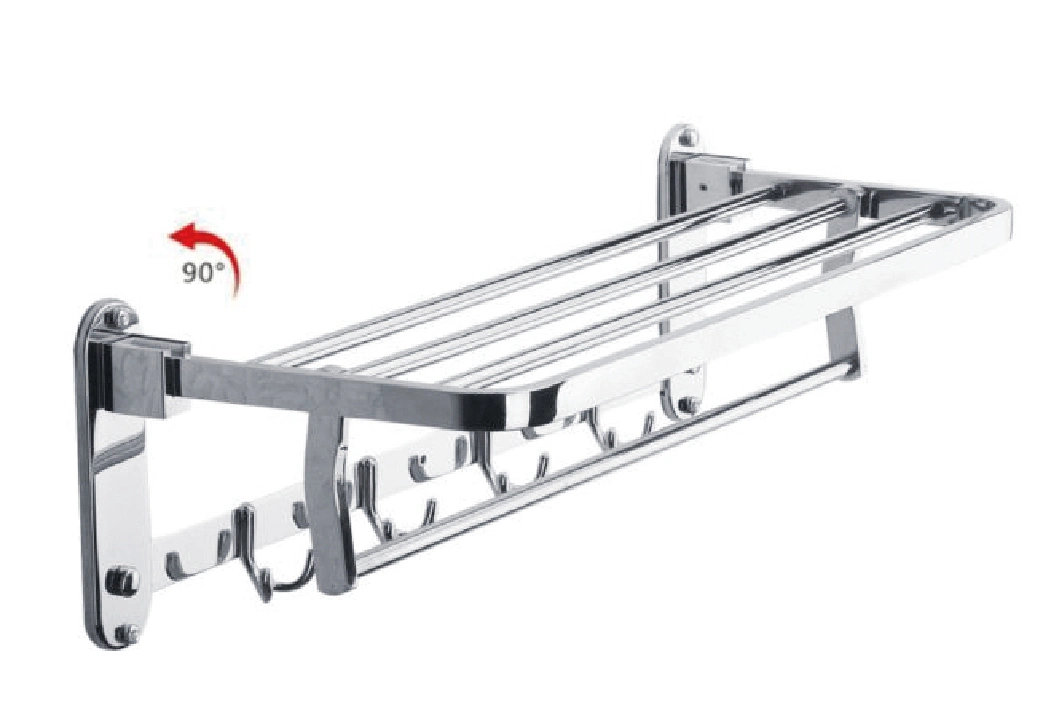 SUS 304 Stainless Steel Towel Rack for Hotel and Public Project