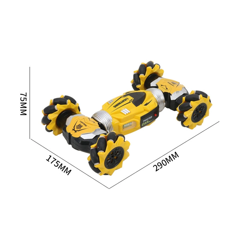 Hand Gesture Sensing Remote Control Side Twist Stunt Car Double Sided Electric RC Stunt Remote Control Toys Car 360 for Children Twist Car