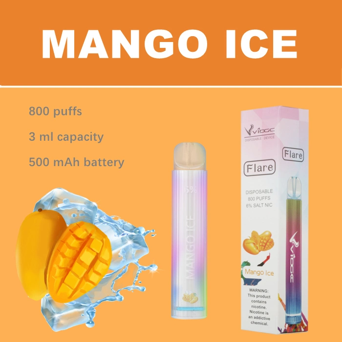 800 puffs descartáveis para Pape Pod 500 para OEM e ODM Service Pilha mAh 3ml e líquida com luz LED e CIG Macaco descartável