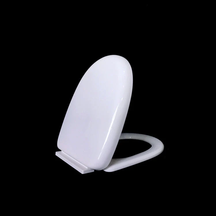 Bathroom Accessories PP Soft Close Toilet Seat Cover Set with QQ Hinges Slim U Shape Wc Plastic Cover