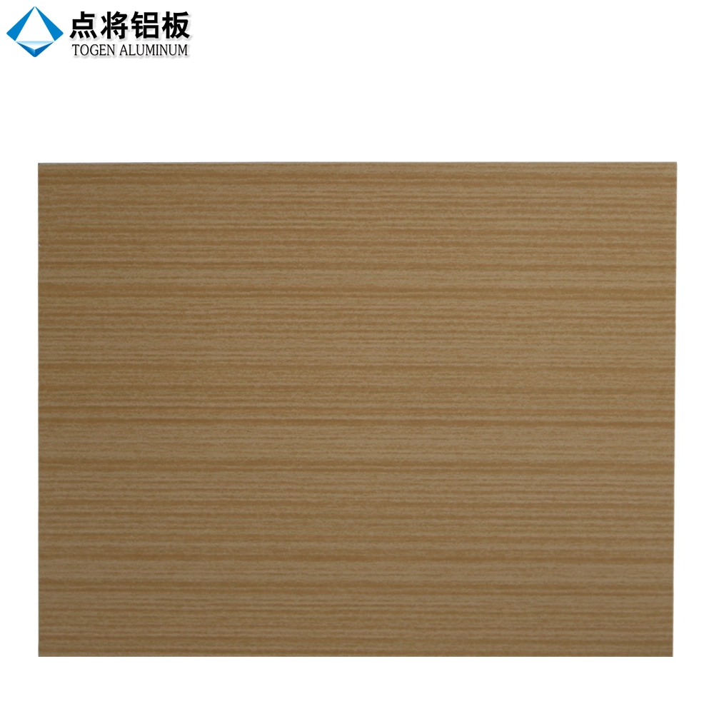 Wood Grain Color Coated Aluminum Sheet Pattern Solid Panel for Curtain Wall